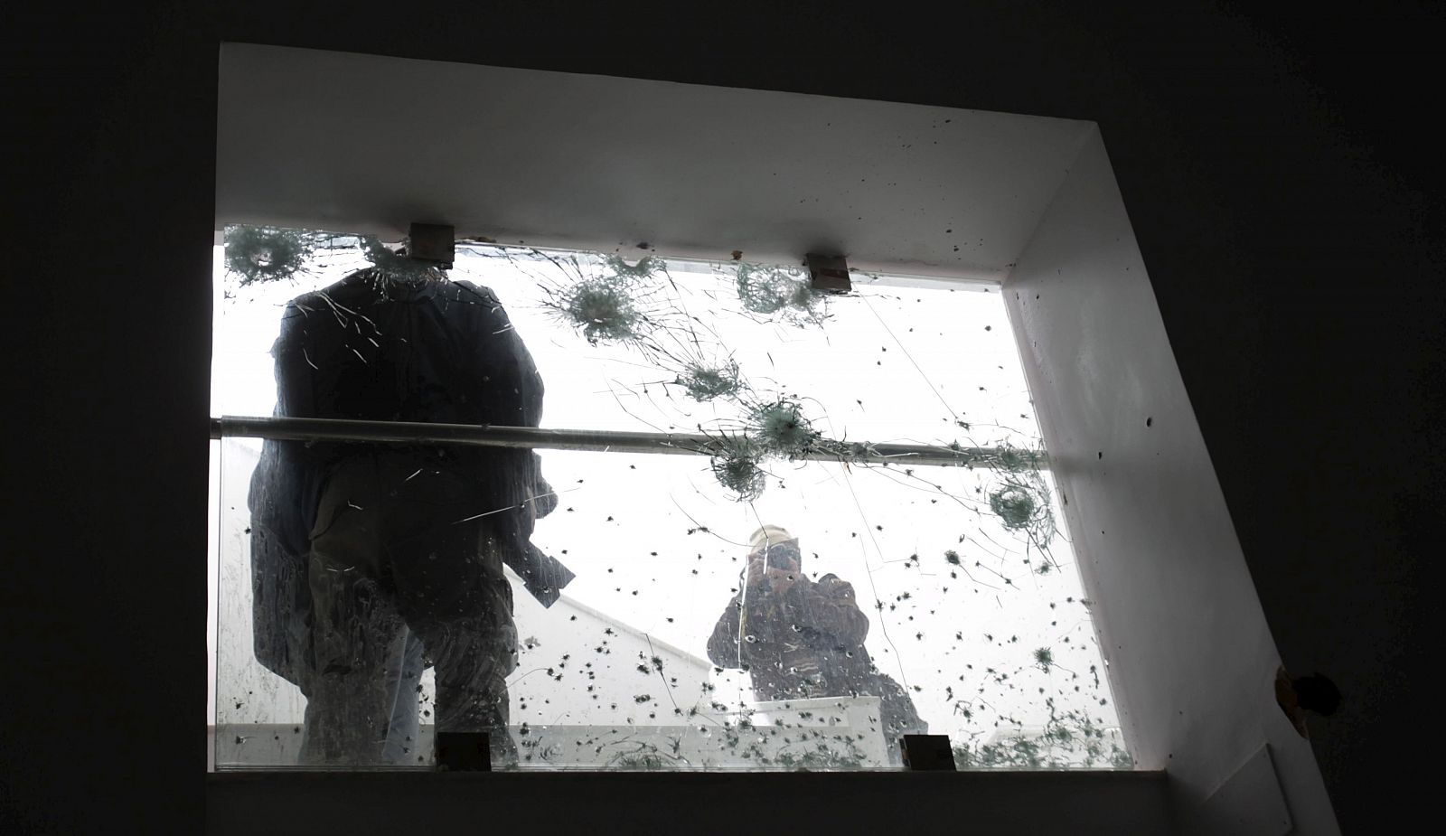 Una ventana tiroteada en el ataque al museo Bardo en Túnez