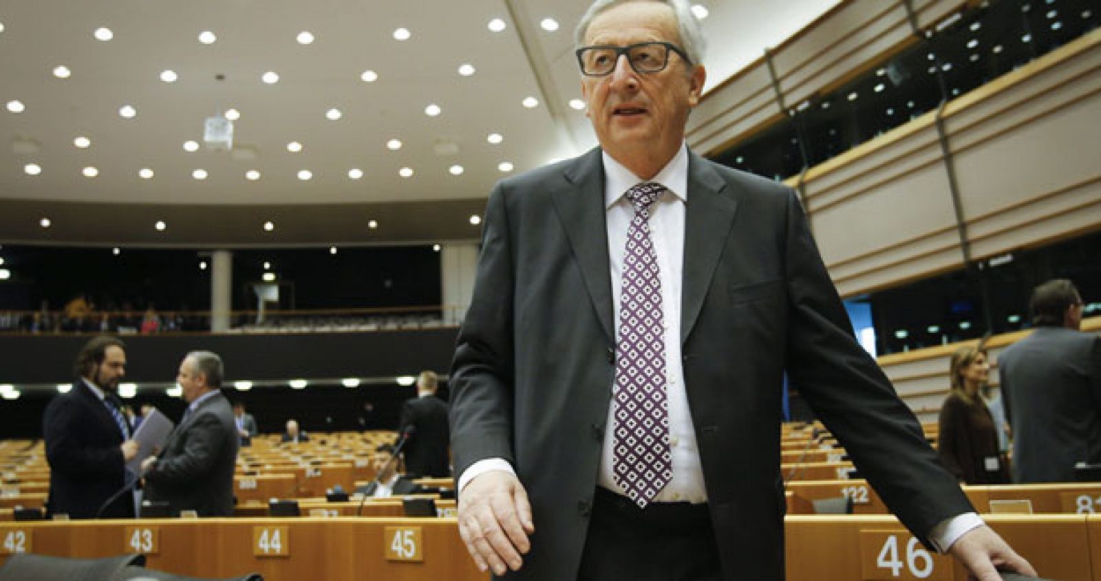 El presidente de la Comisión Europea, Jean-Claude Juncker, en la Eurocámara