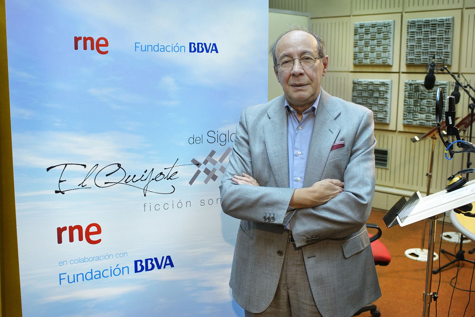 El académico Francisco Rico, responsable de la adaptación y el guión de la versión radiofónica de 'El Quijote'.