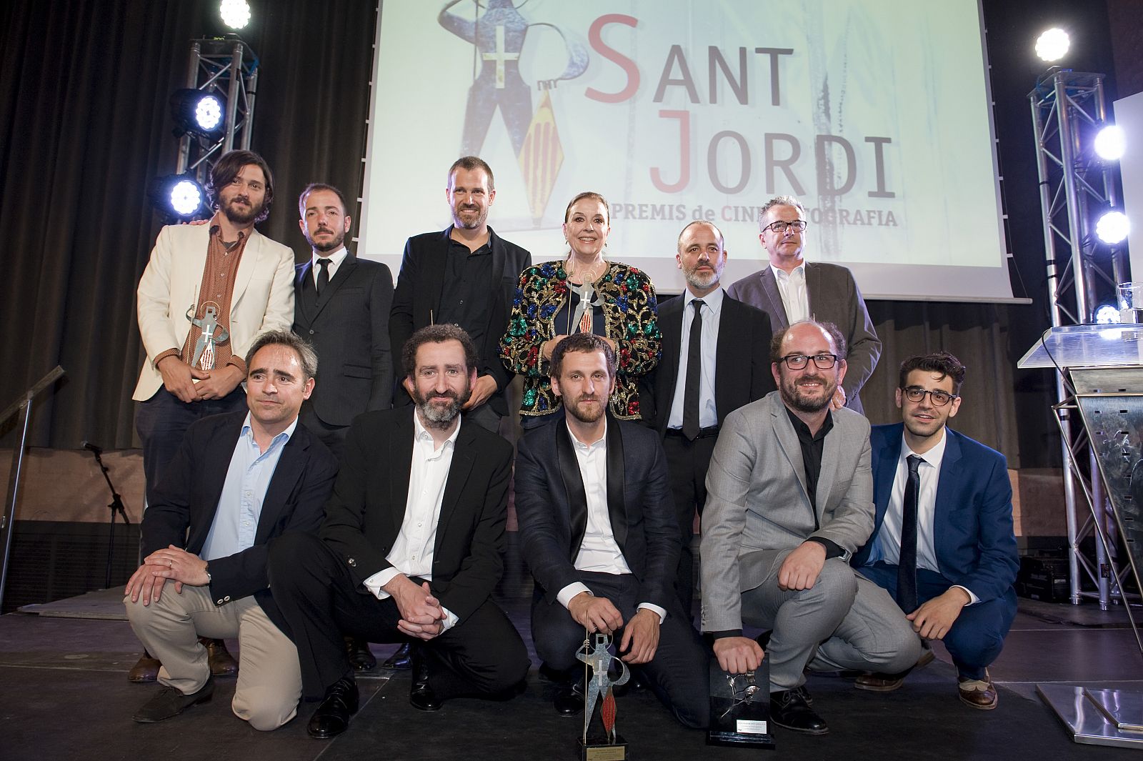 Imagen de los premiados en los Sant Jordi de este año