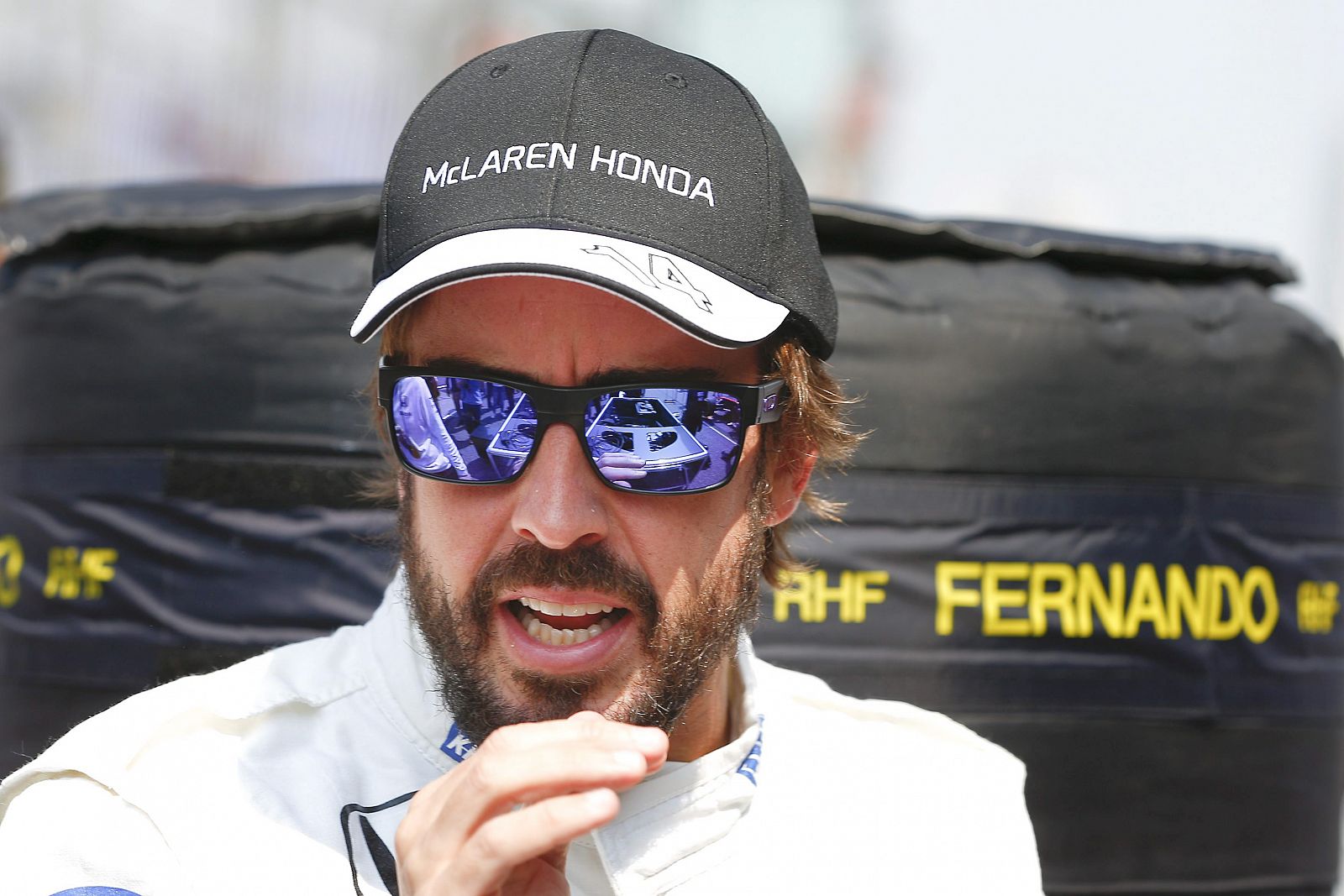 El piloto español Fernando Alonso, del equipo McLaren