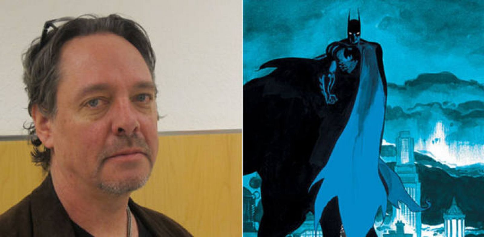 Tim Sale y una de sus ilustraciones de Batman 