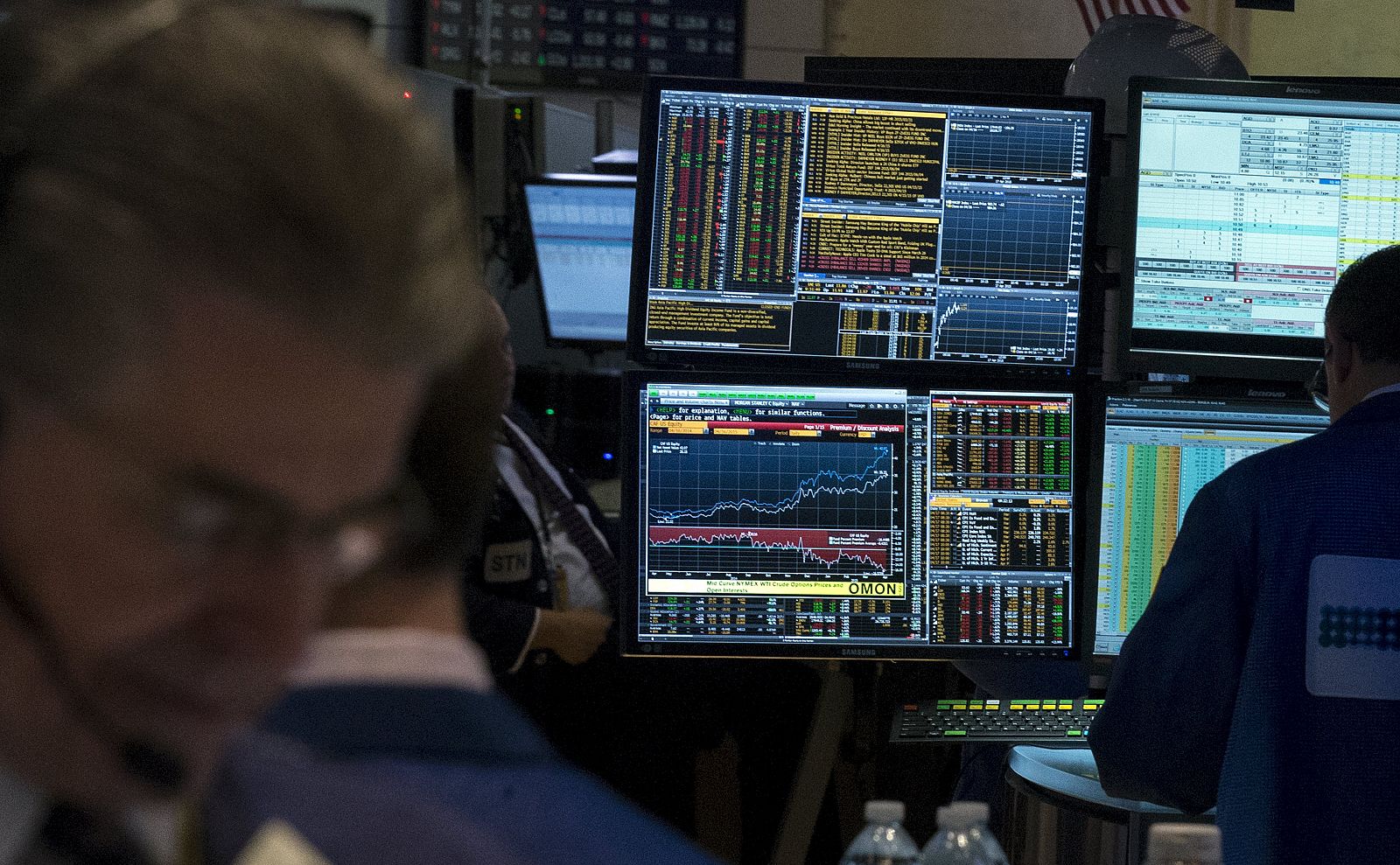 Corredores de Bolsa en Wall Street