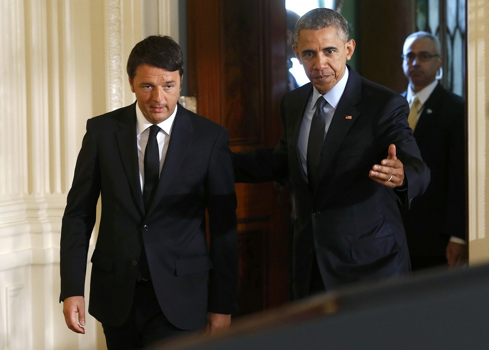 Obama y Renzi en la Casa Blanca