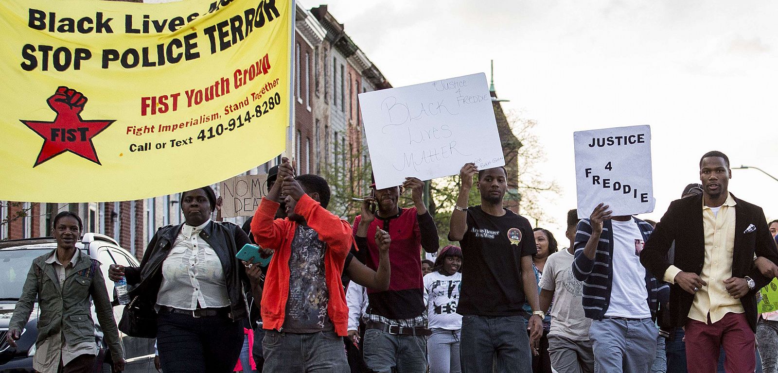 Protesters Hold Vigil And March Over Death Of Freddie Gray After Police Arrest