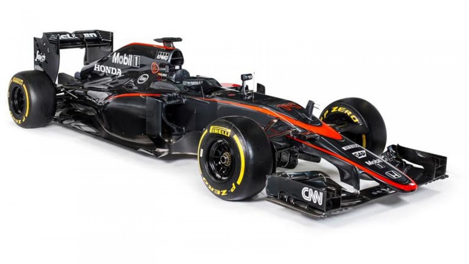 Los nuevos colores del McLaren que pilotará Alonso en el GP de España.