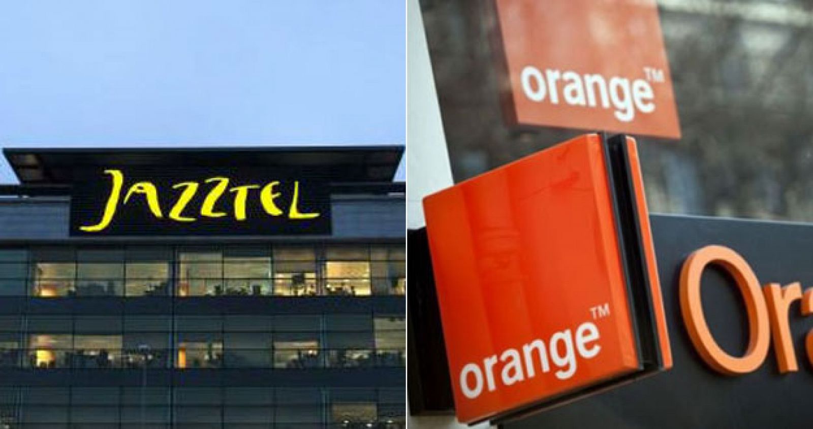 Combo de logos de Jazztel y Orange