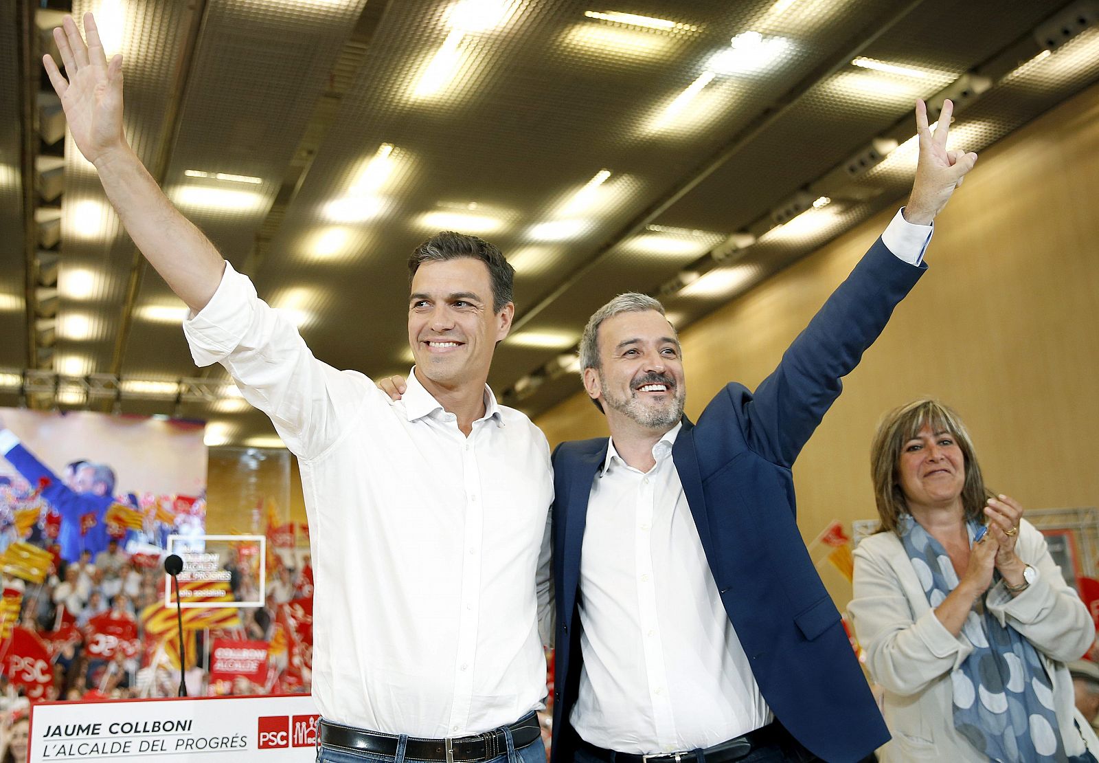 PEDRO SÁNCHEZ PROTAGONIZA EL ACTO CENTRAL DE CAMPAÑA DEL PSC EN BARCELONA