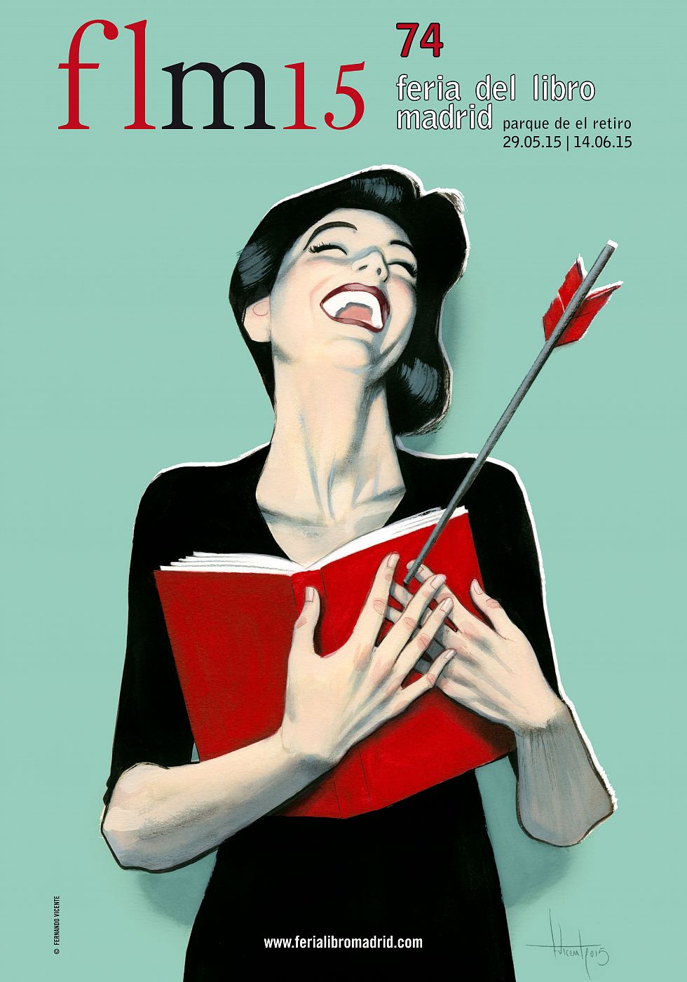 Cartel de la Feria del Libro de Madrid 2015