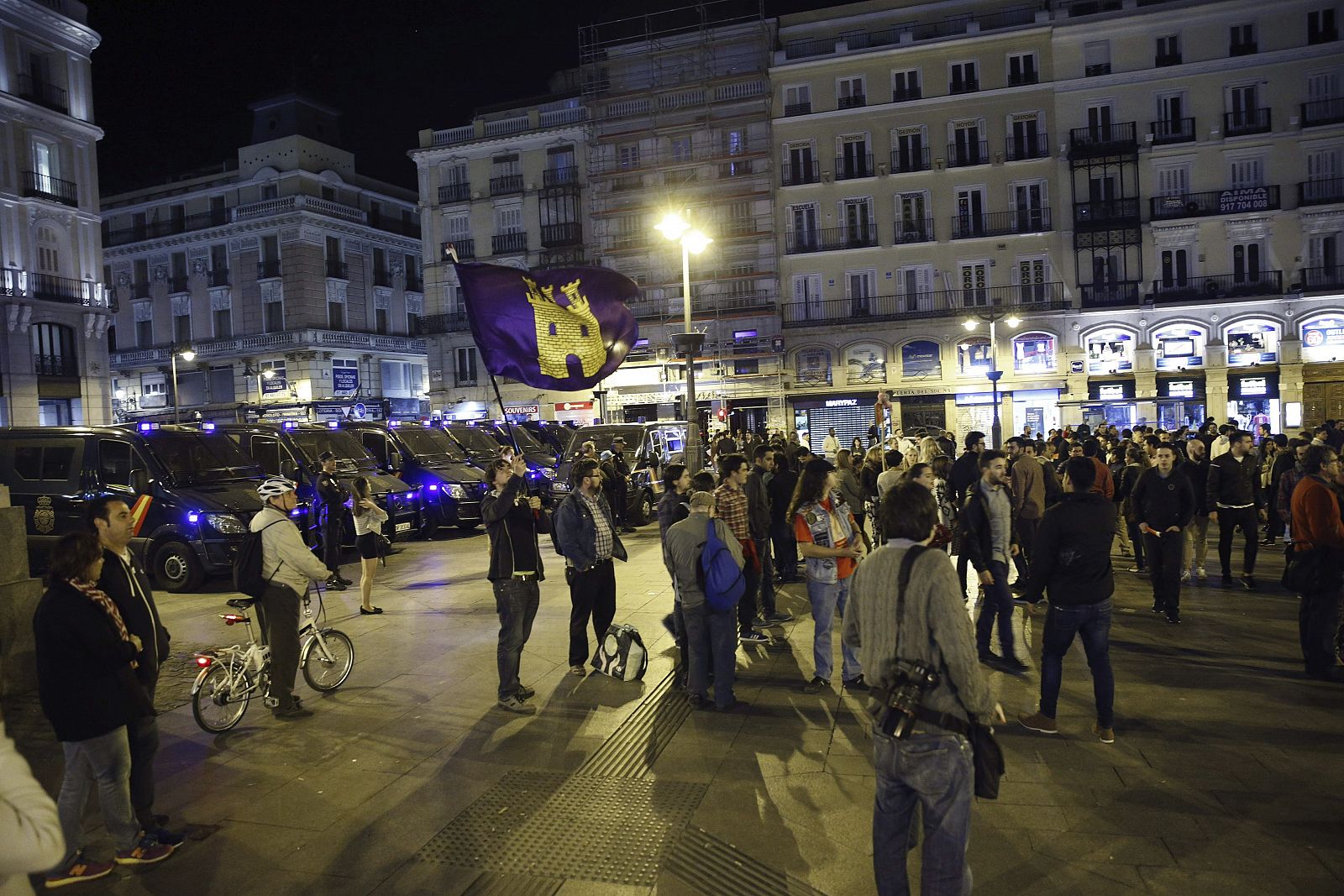 PROTESTA DEL 15M EN PUERTA DEL SOL EN JORNADA DE REFLEXIÓN