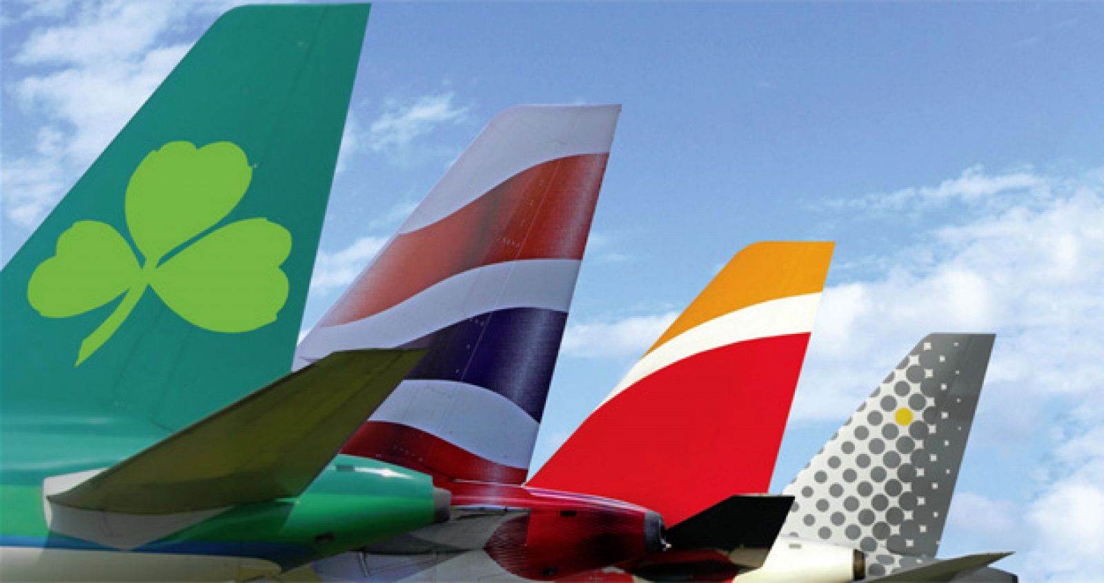 Los colores de Aer Lingus, British Airways, Iberia y Vueling