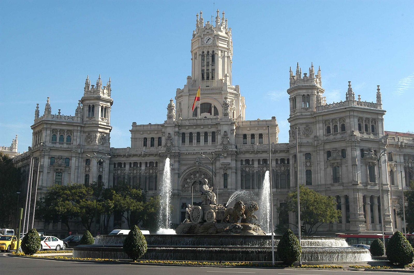 Fachada del Palacio de Comunicaciones, sede del Ayuntamiento de Madrid.