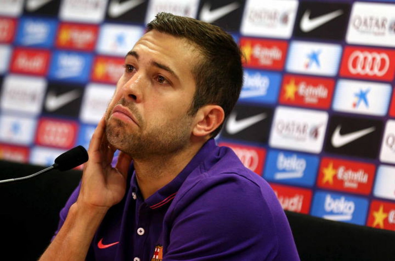 El defensa del FC Barcelona, Jordi Alba.