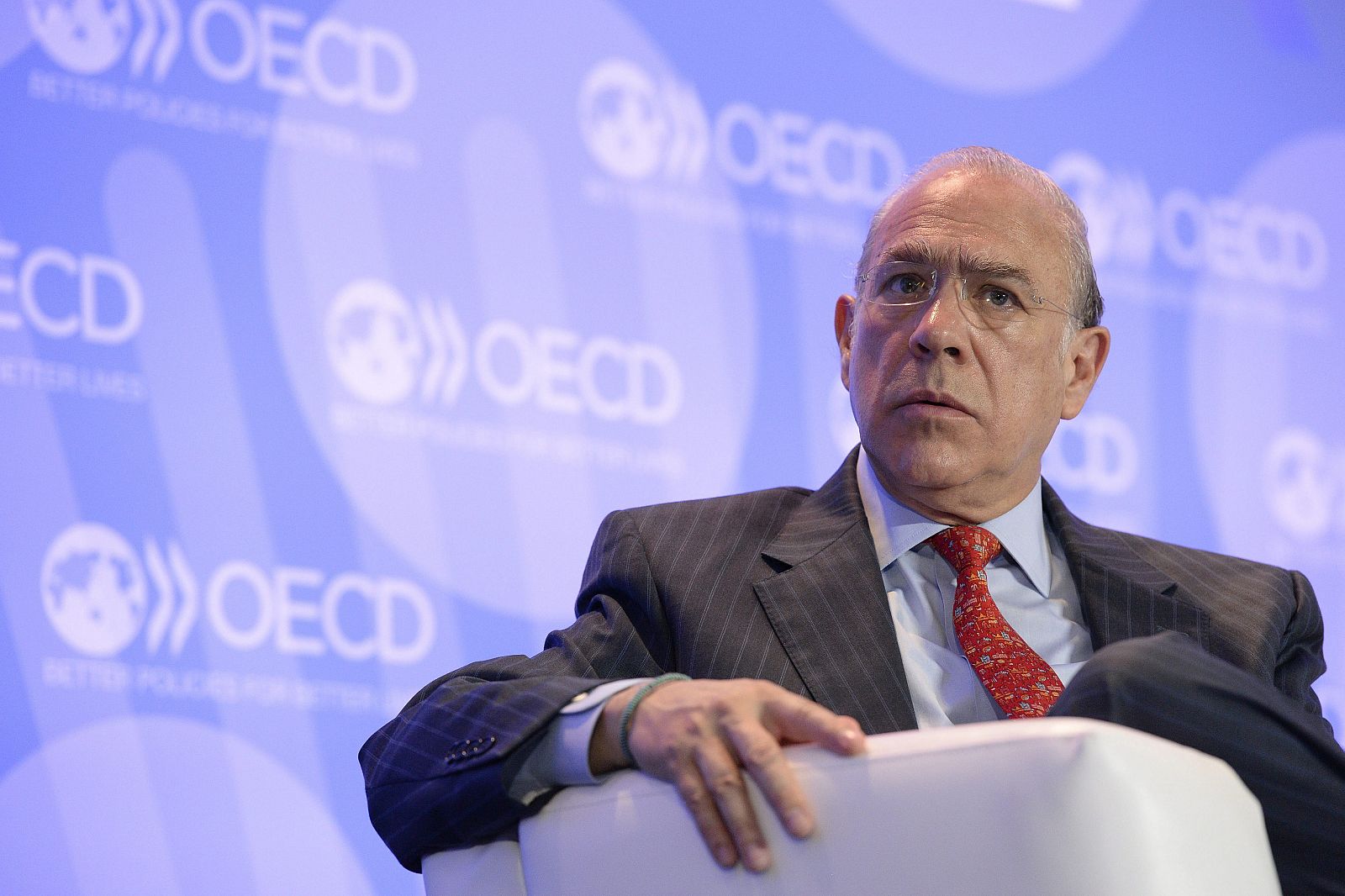 El secretario general de la OCDE, José Ángel Gurría, en París