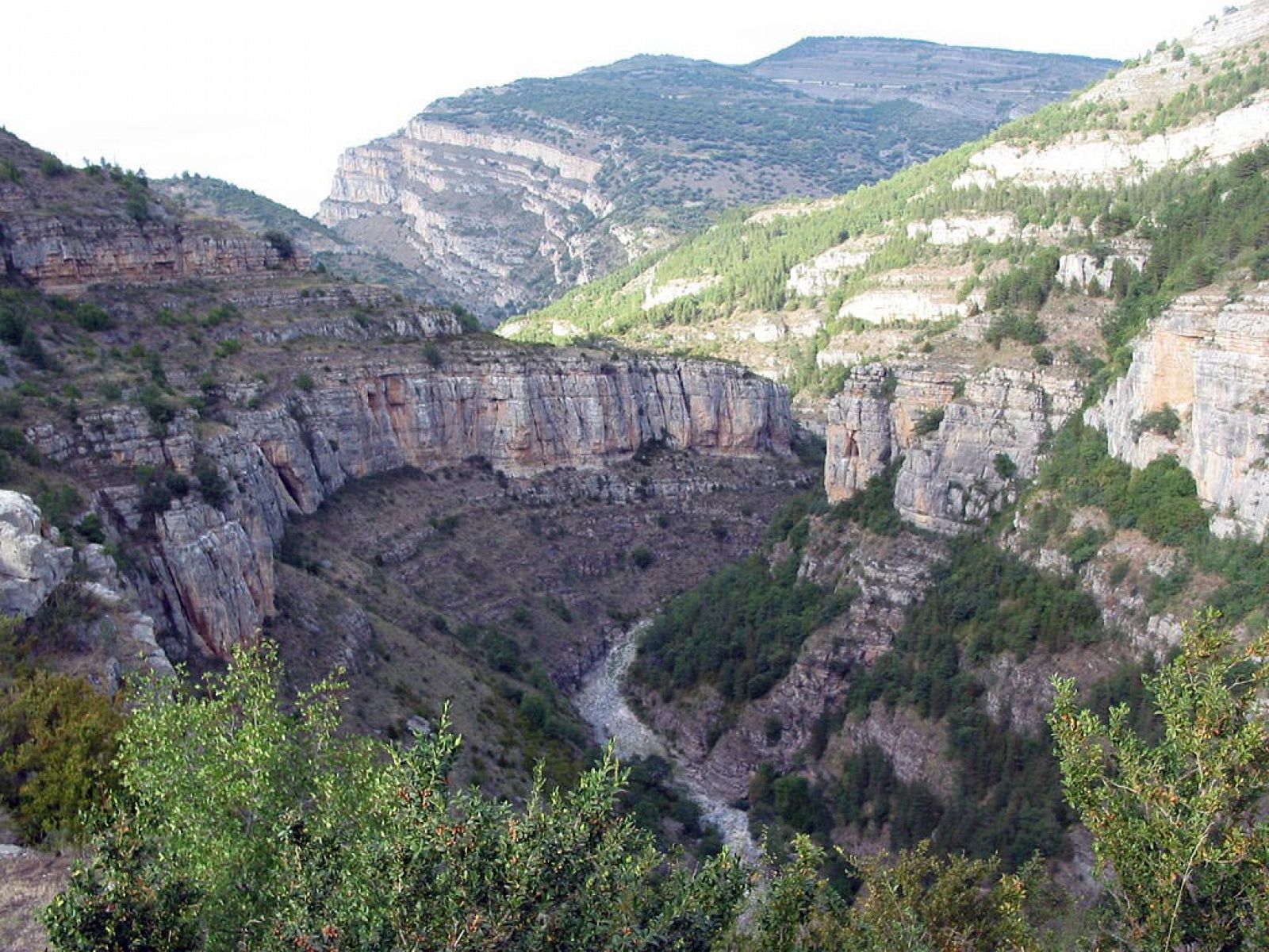 Paisaje del río Leza, en La Rioja, la comunidad mejor parada en el ránking de Greenpeace.