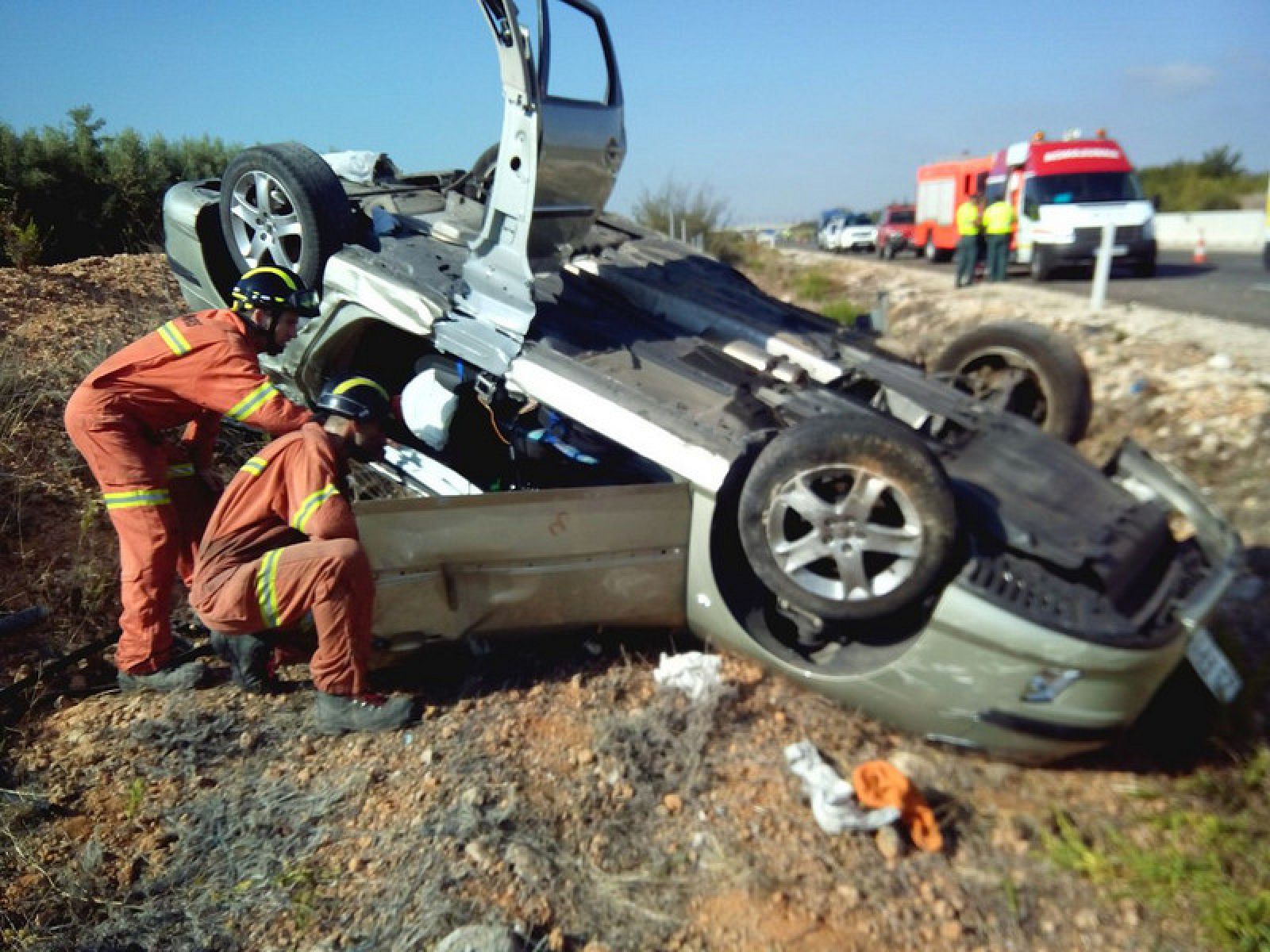 Imagen de un accidente de coche.