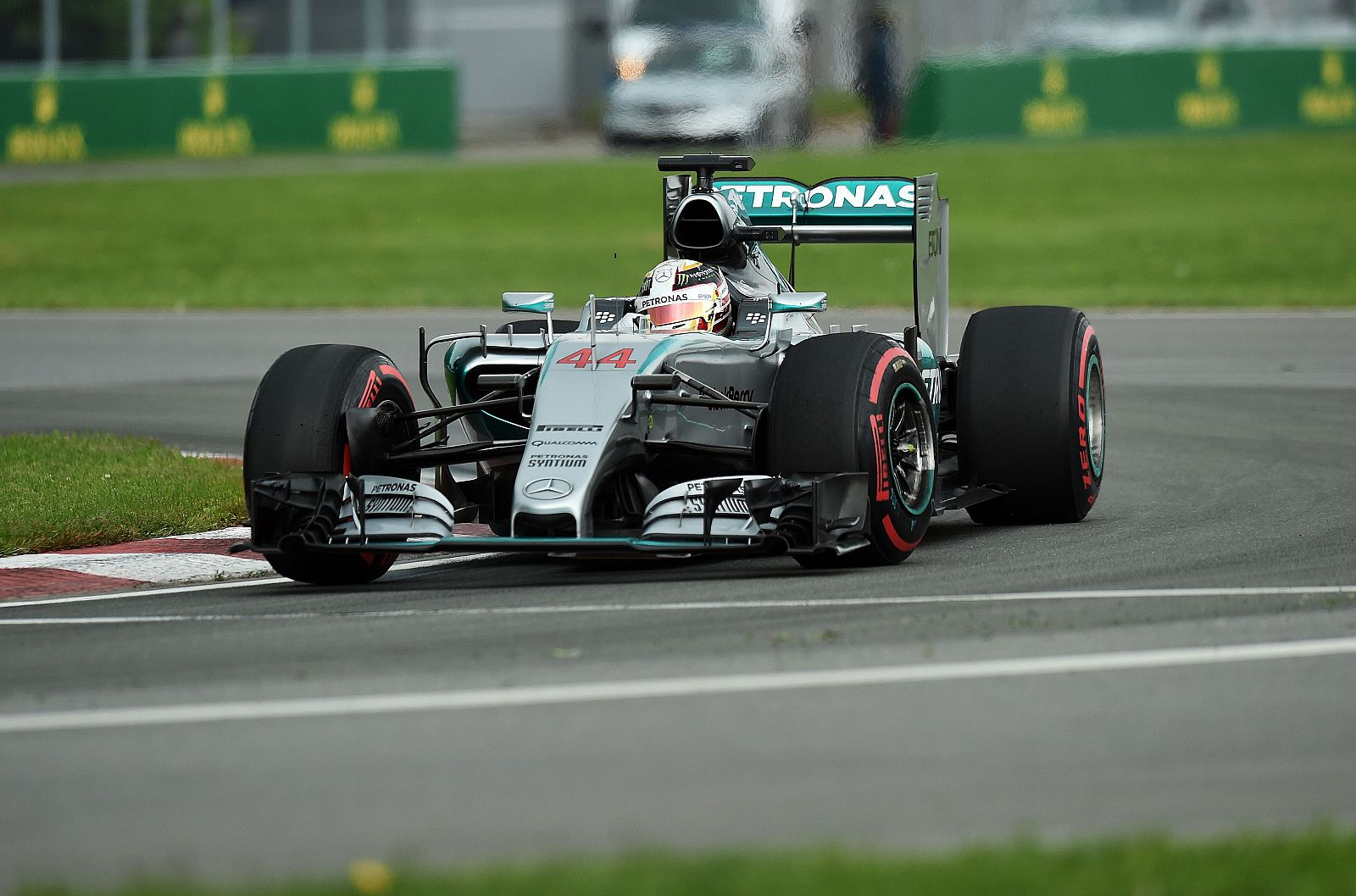 El piloto británico de Mercedes, Lewis Hamilton, en Canadá