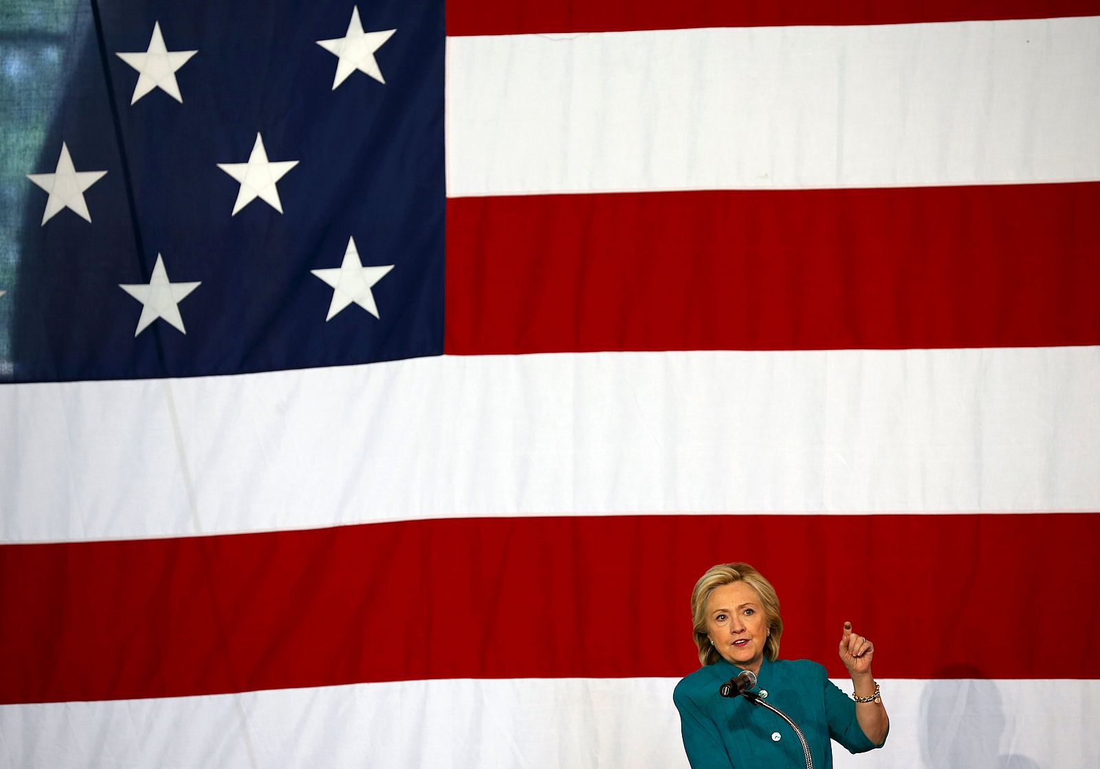 La candidata a la presidencia Hillary Clinton en Des Moines, Iowa