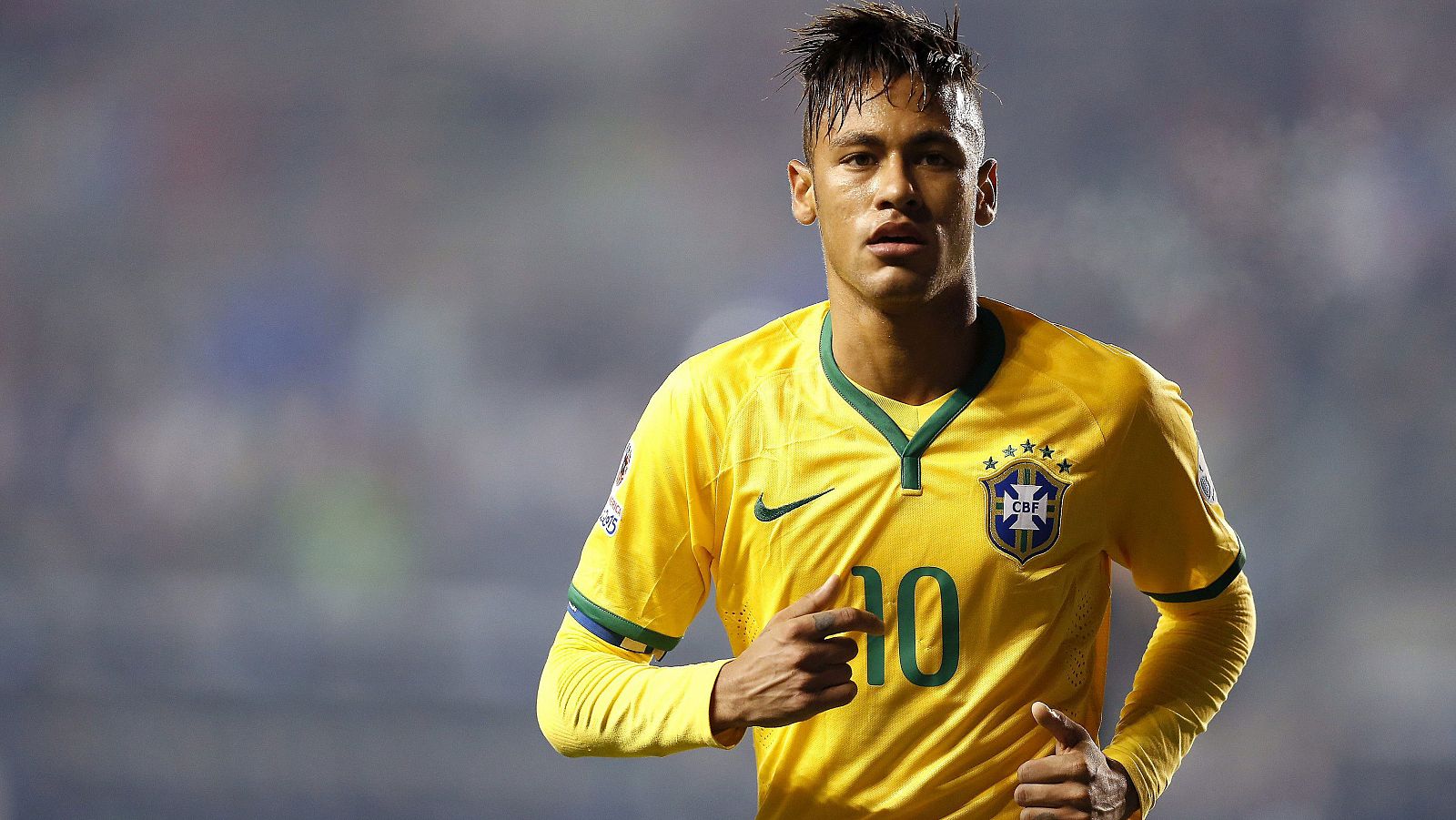 Neymar, en el partido contra Perú.