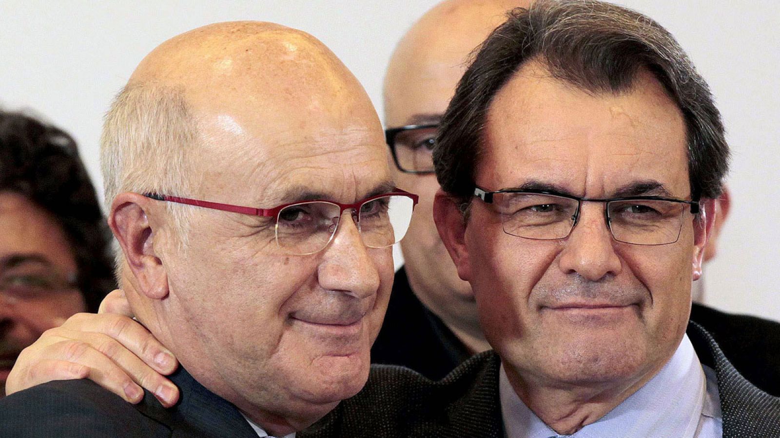 En la imagen, el líder de UDC, Josep Antoni Duran i Lleida junto con el presidente de la Generalitat de Cataluña, Artur Mas