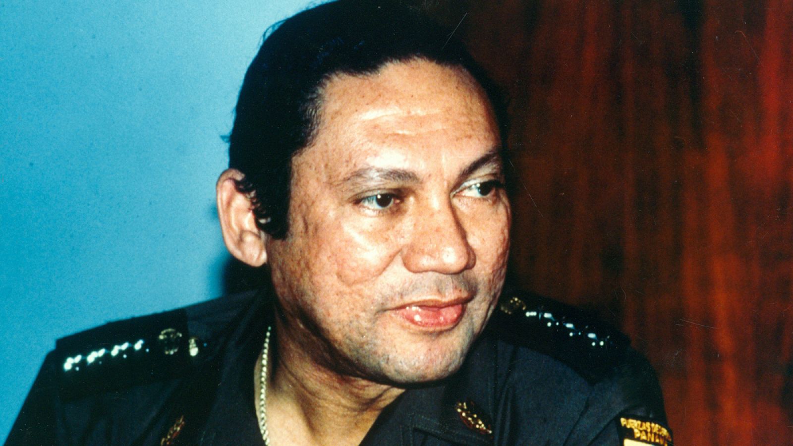 Fotografía de archivo de Manuel Antonio Noriega como jefe de las Fuerzas Armadas Panameñas (1982). Visnews/Fototeca RTVE