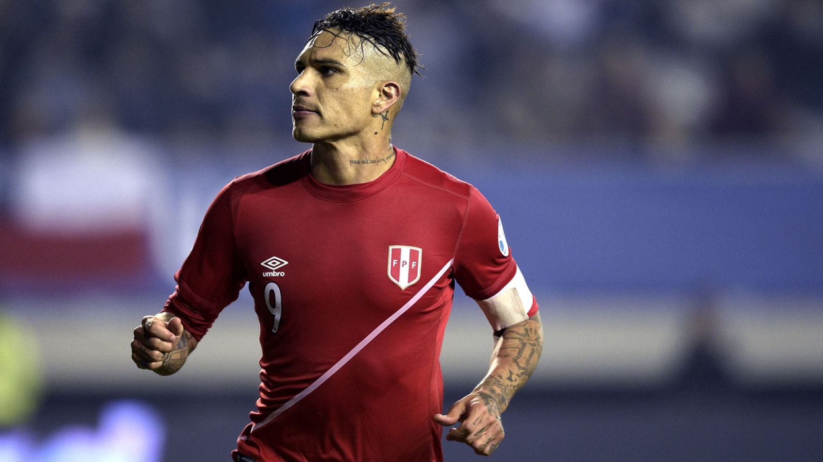 El delantero peruano Paolo Guerrero durante el partido ante Bolivia en el que ha dado a Perú el pase a semifinales de la Copa América.