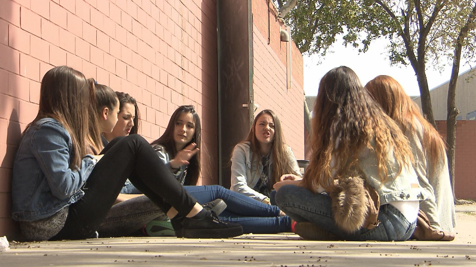 Un grupo de alumnas del instituto Salvador Dalí