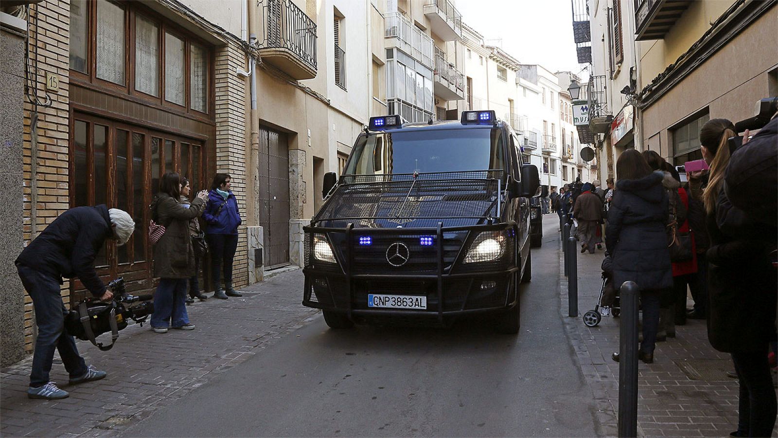 Imagen de archivo del arresto de ocho presuntos yihadistas en España en marzo