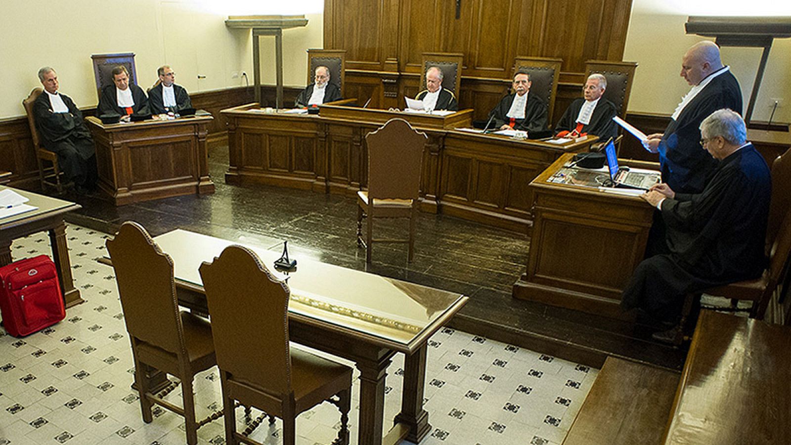 Oficina Judicial del Tribunal vaticano donde se celebra el juicio contra Wesolowski