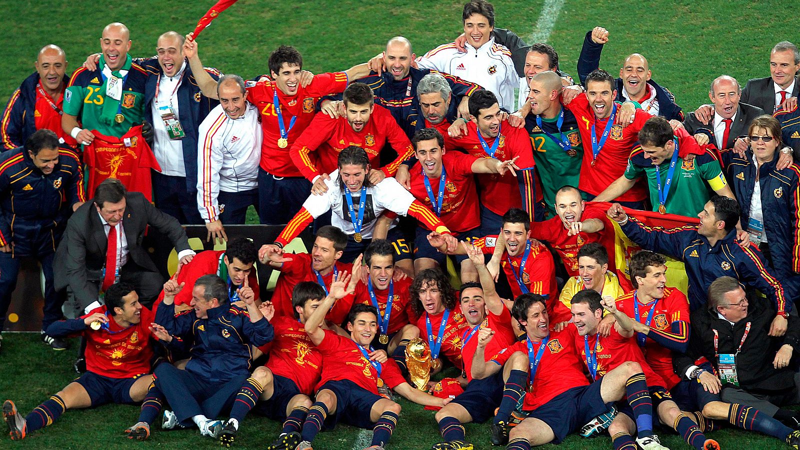 La selección española de fútbol celebró hace cinco años su mayor éxito con el Mundial / EFE