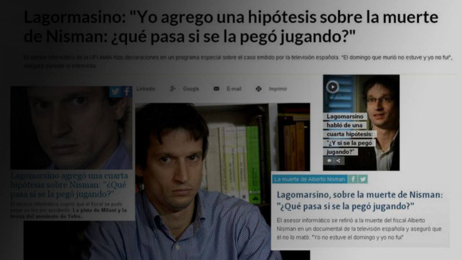  La emisión de 'Nisman' en los medios argentinos
