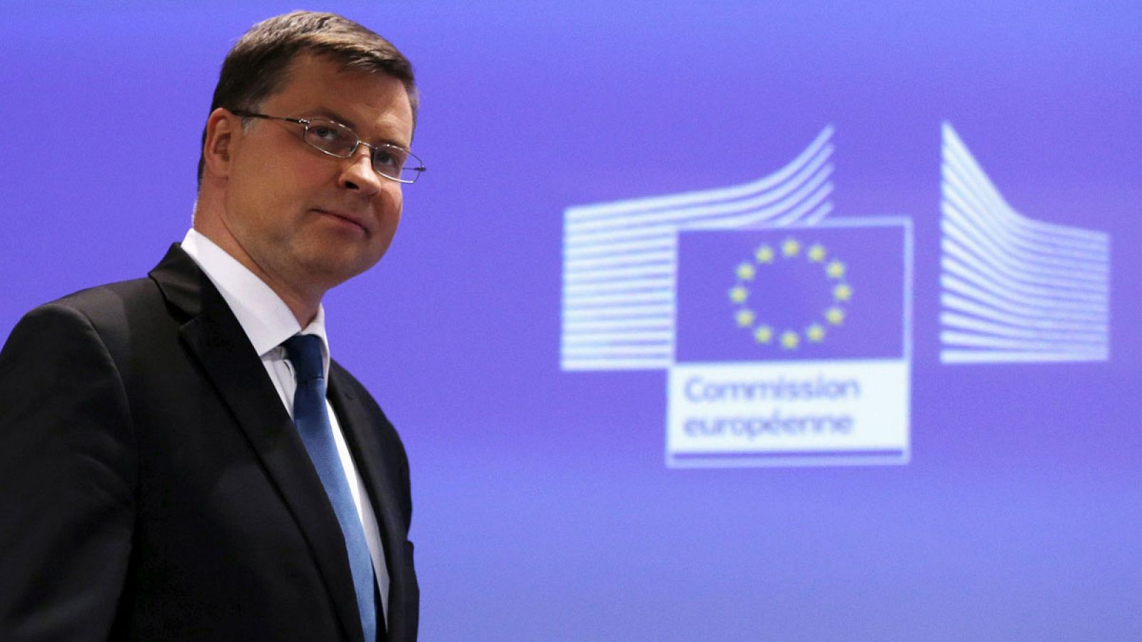 El vicepresidente de la Comisión Europea para el Euro, Valdis Dombrovskis