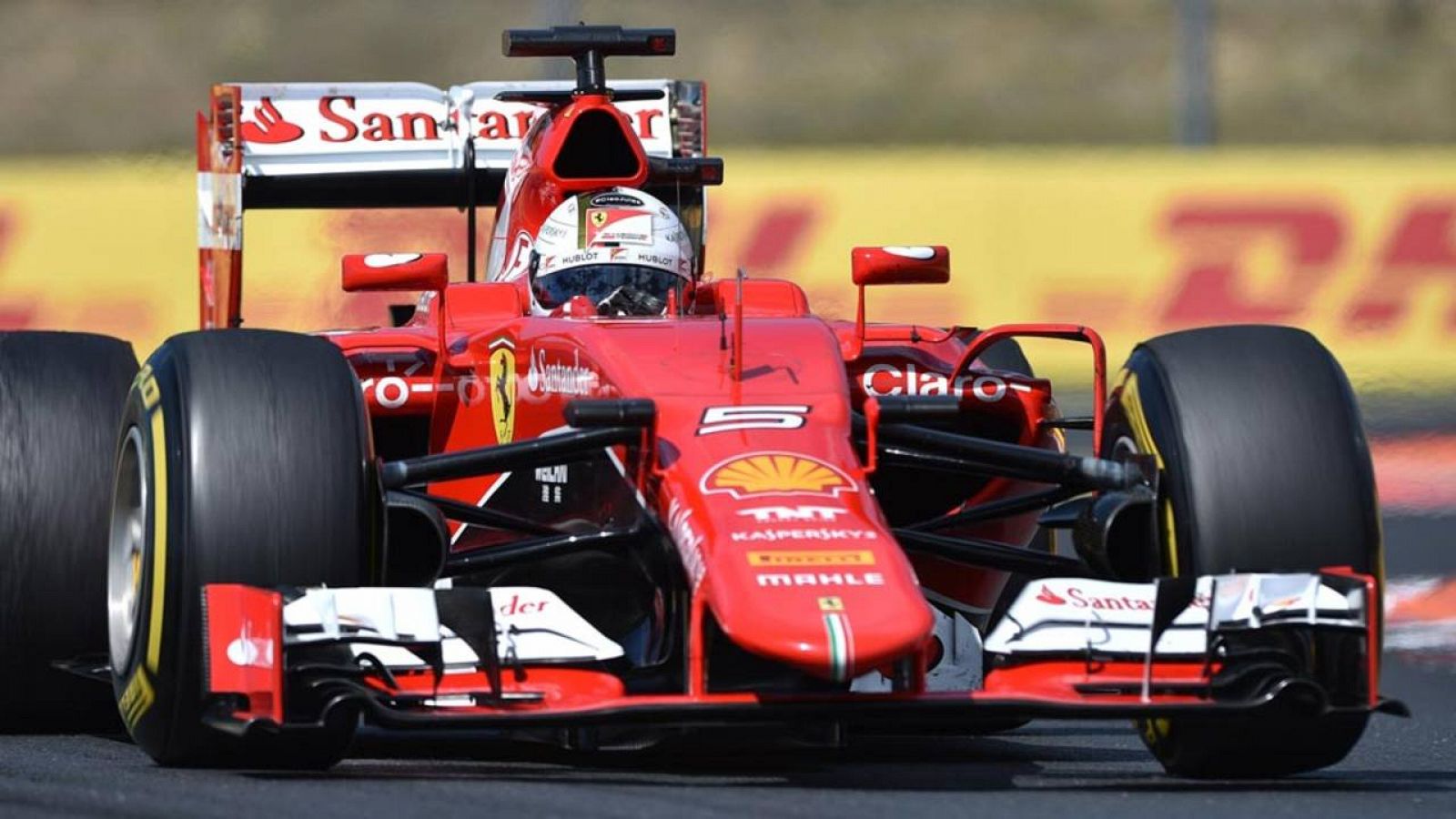 El piloto alemán de Ferrari, Sebastian Vettel.