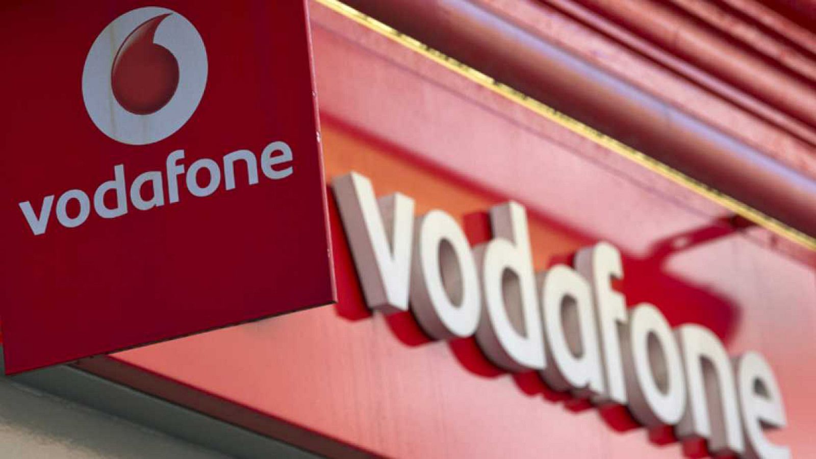 Logo de la compañía de telefonía Vodafone