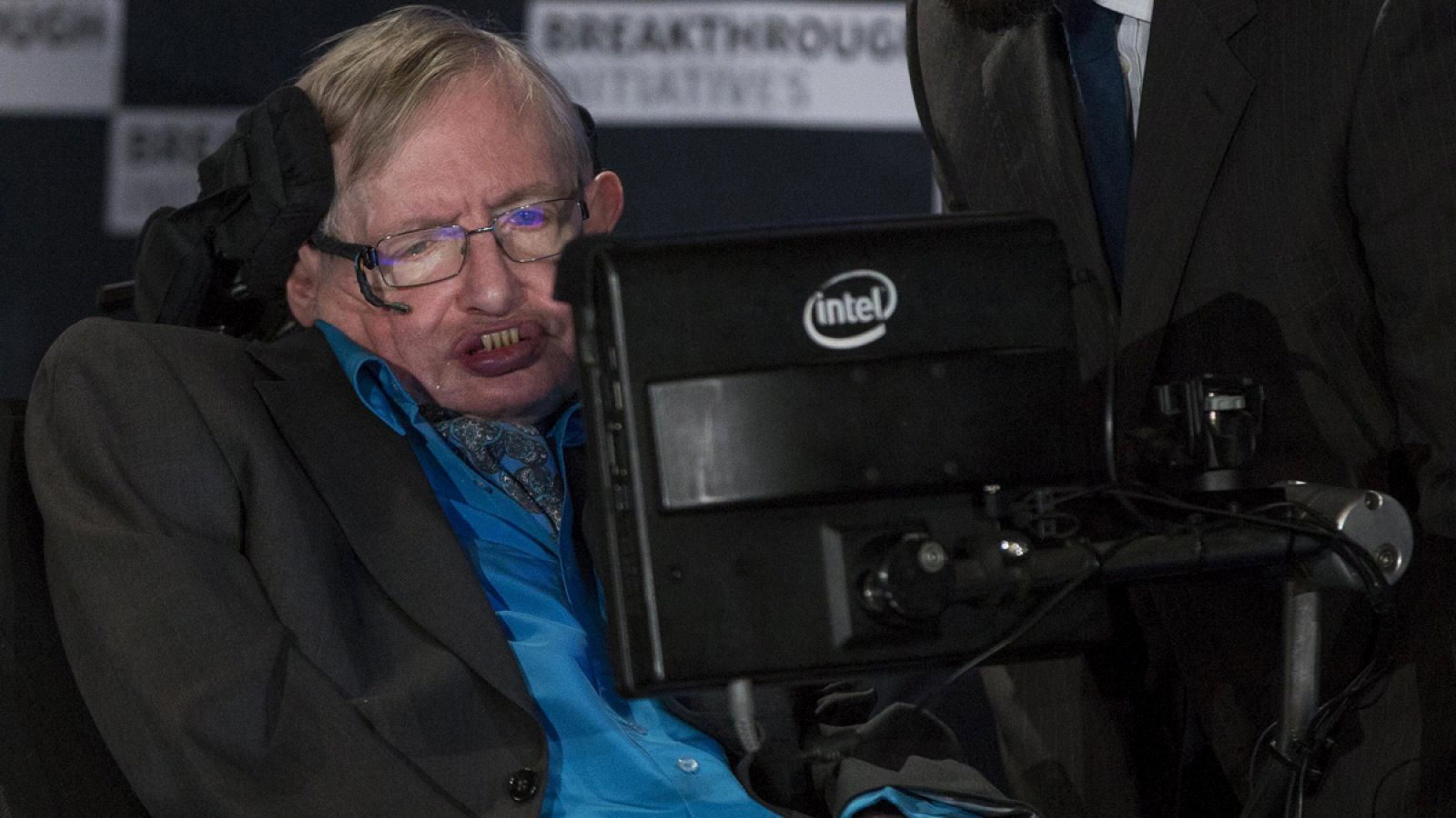 Stephen Hawking durante una iniciativa global por la ciencia en el Royal Society de Londres, en julio de 2015
