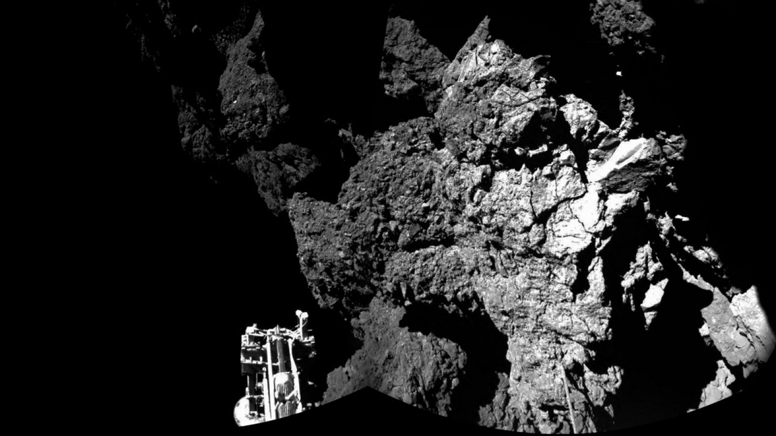 Imagen del cometa 67P captada por la sonda Philae