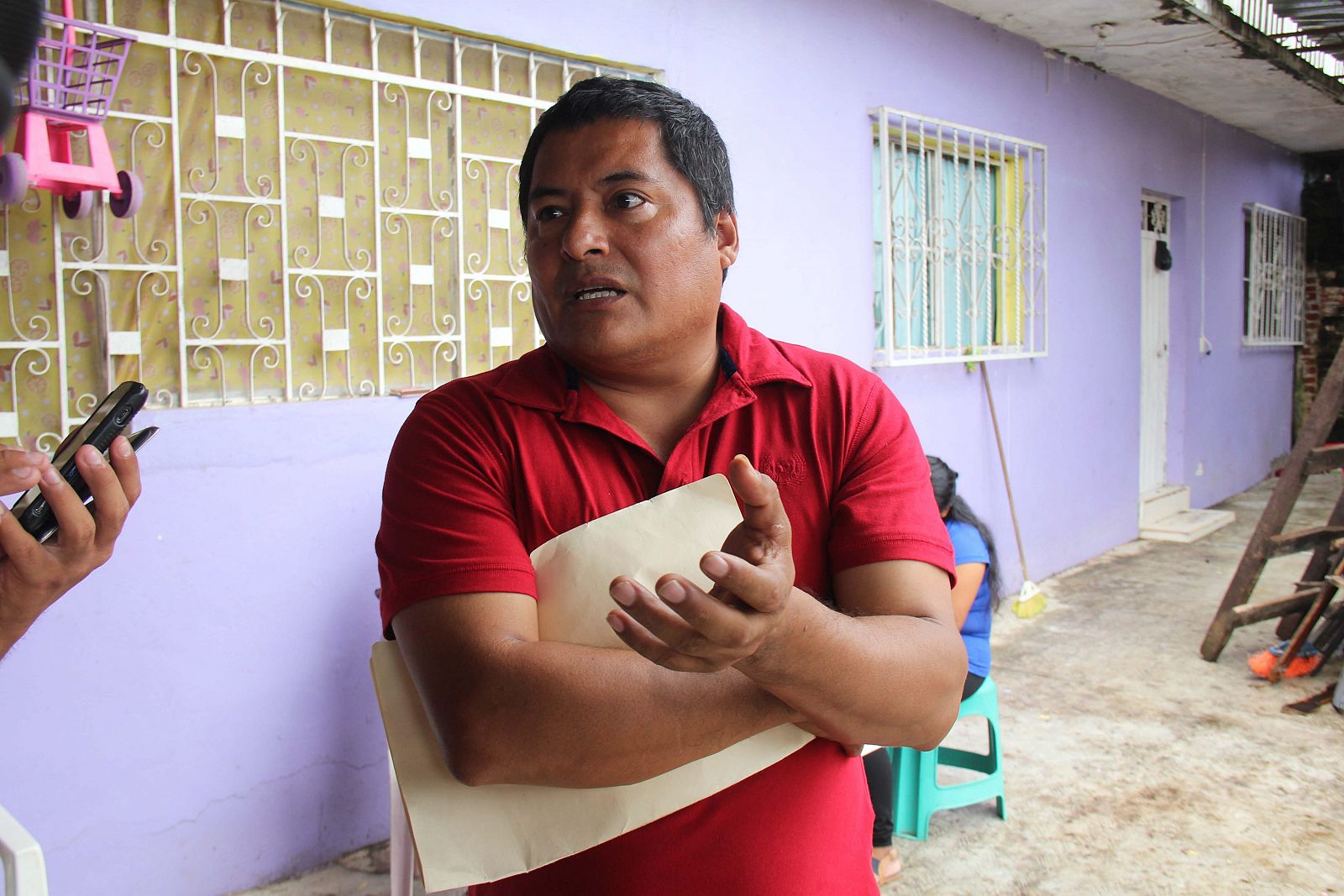 Miguel Ángel Jiménez, líder vecinal que dirigió la búsqueda de los estudiantes desaparecidos en Iguala y que ha sido asesinado en Acapulco.
