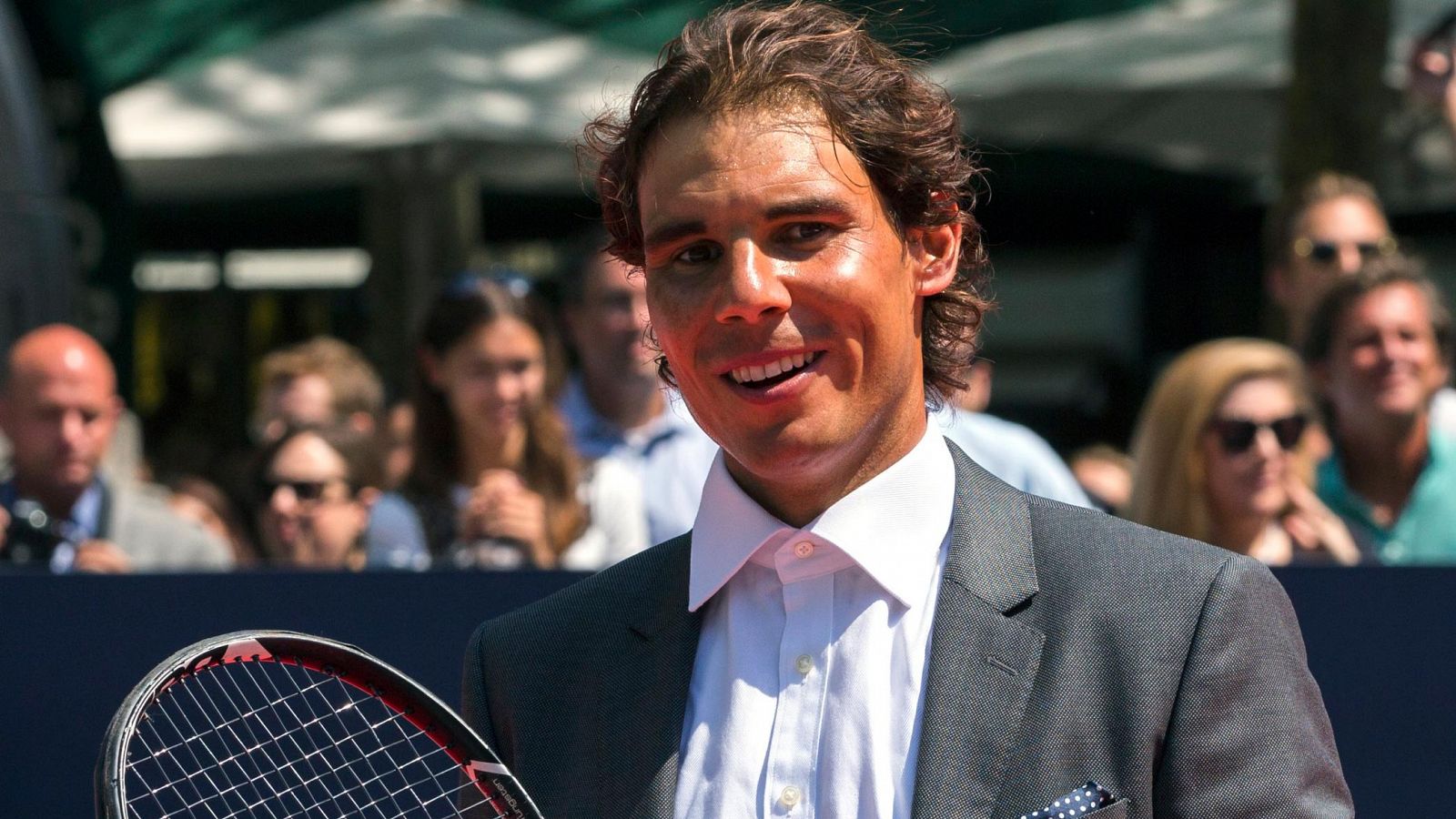 Rafa Nadal, en un acto promocional en Nueva York, sede del US Open