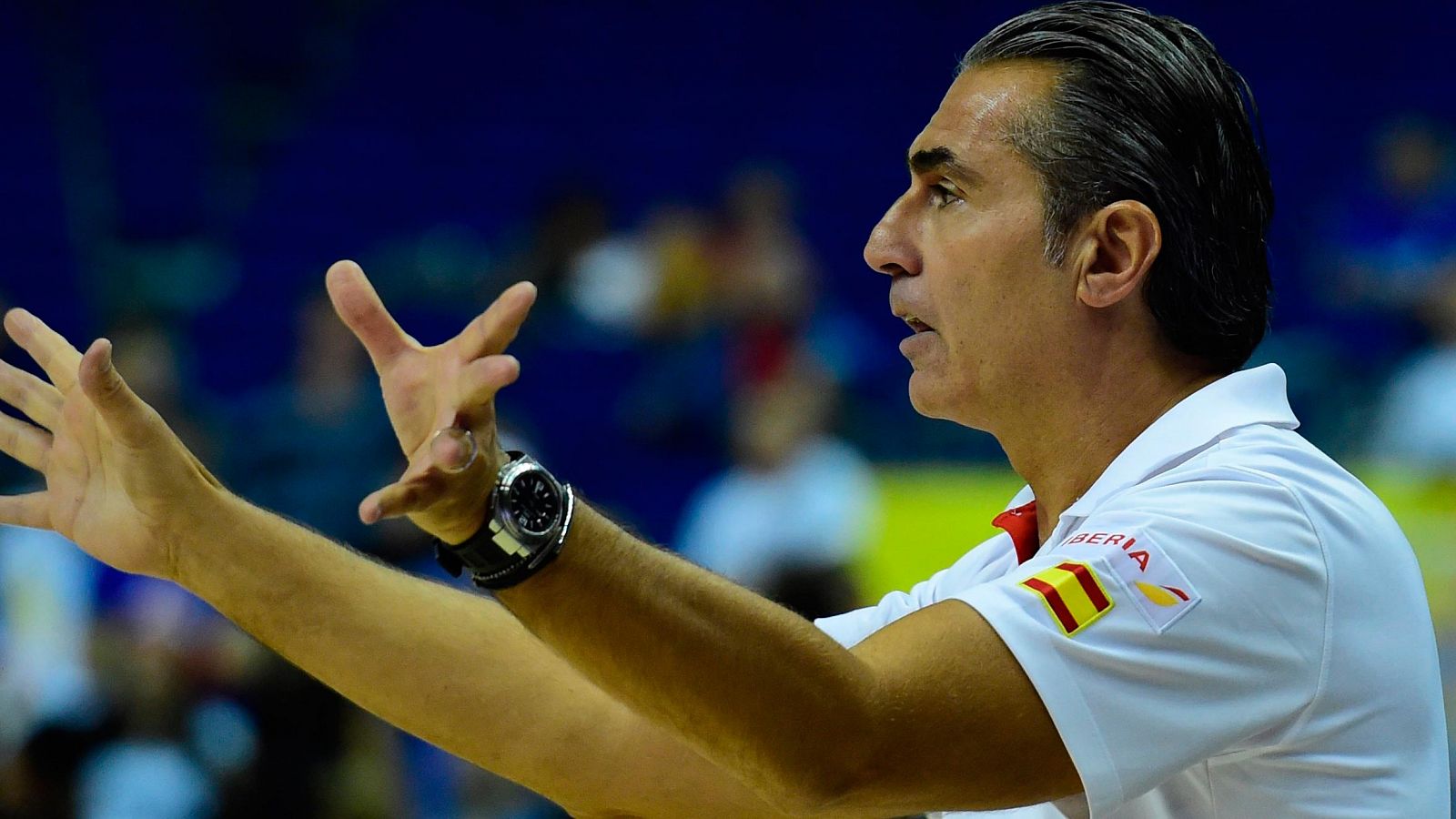 El entrenador de la selección española de baloncesto, Sergio Scariolo