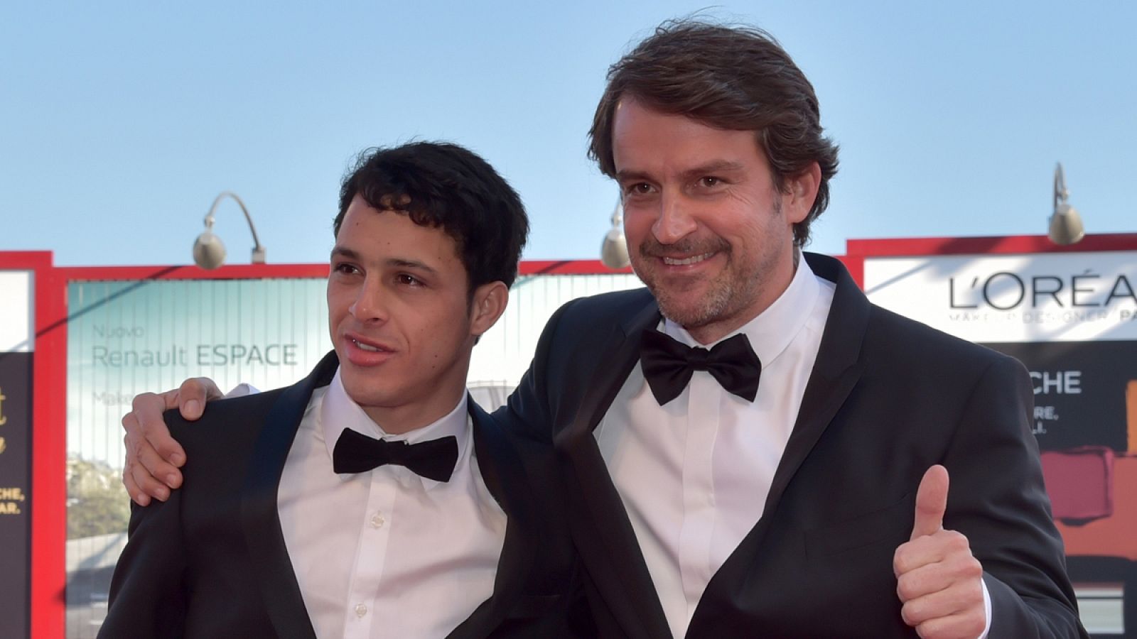 El director Lorenzo Vigas y el actor Luis Silva.