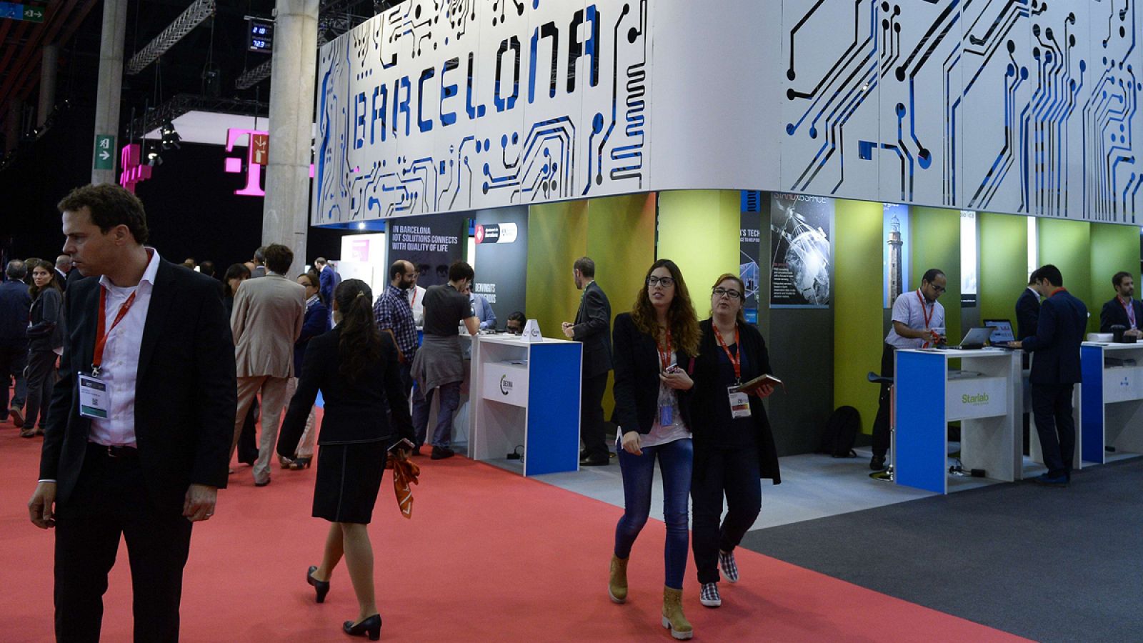 Asistentes a un congreso sobre el internet de las cosas en Barcelona