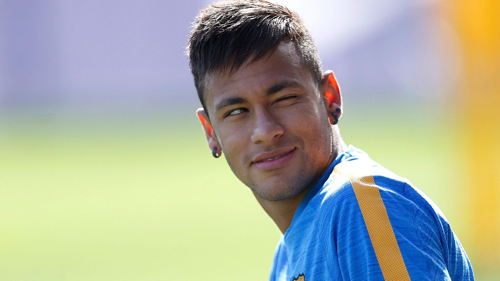 Fotografía de Neymar en un entrenamiento del FC Barcelona