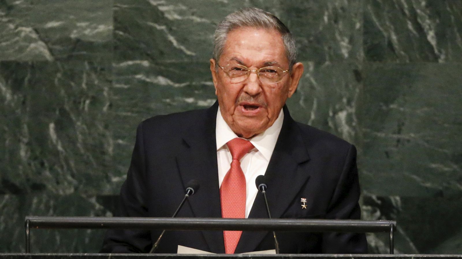 El presidente cubano, Raúl Castro, en el marco de la Asamblea General de Naciones Unidas