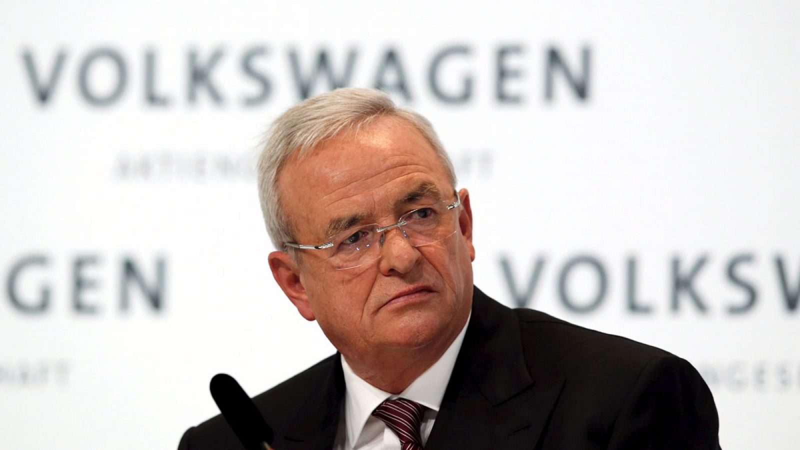 El ex consejero delegado de Volkswagen, Martin Winterkorn, durante la asamblea anual del grupo