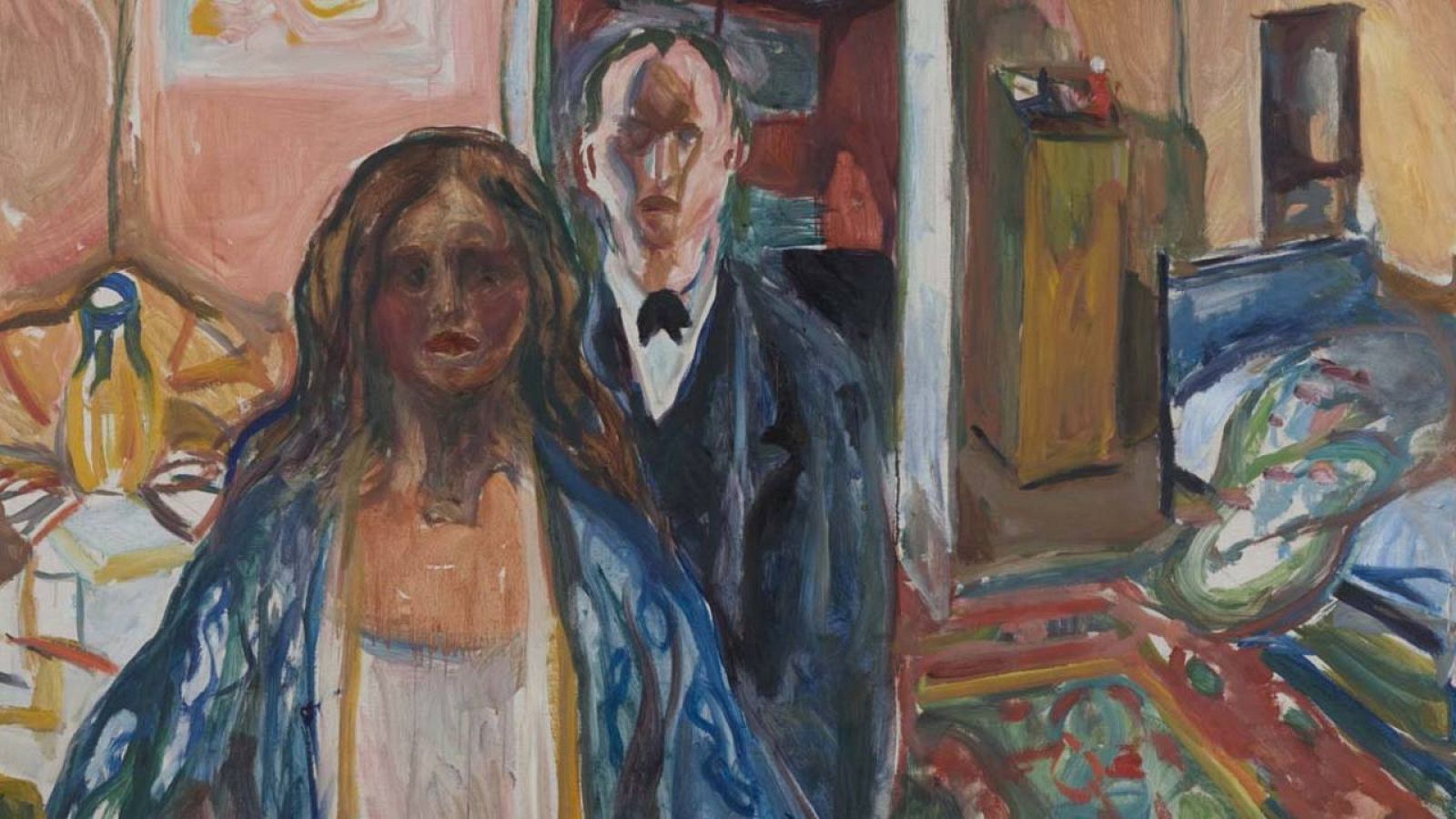 'El artista y la modelo' (1919-1921), Edvard Munch, Munch Museet Oslo.