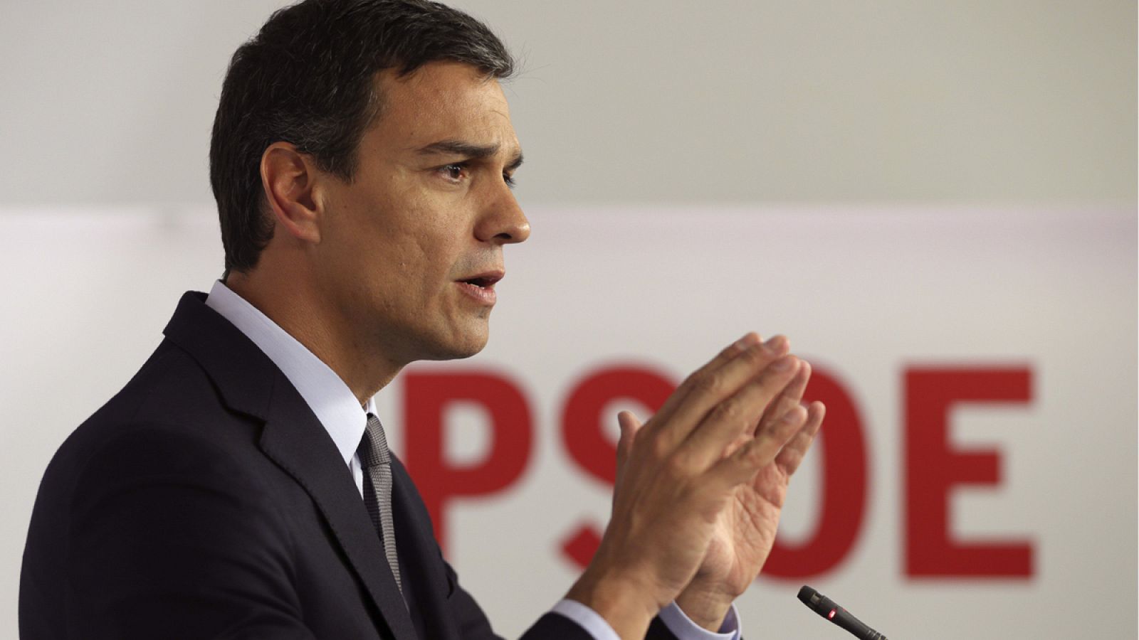 El secretario general del PSOE y candidato a la presidencia del Gobierno, Pedro Sánchez