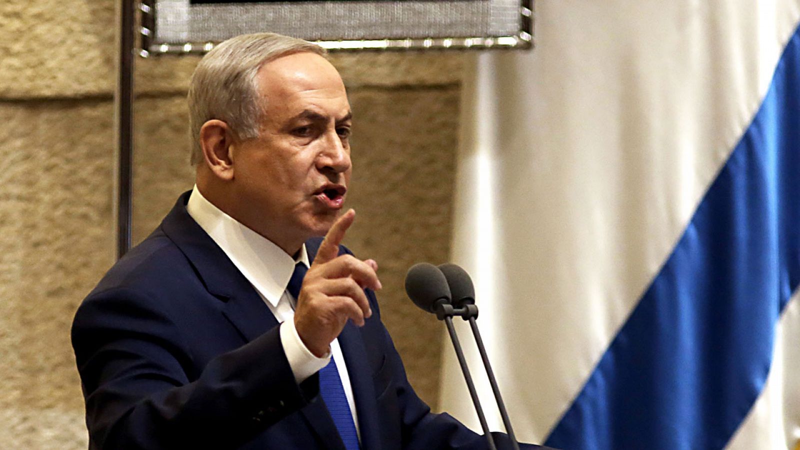El primer ministro de Israel, Benjamin Netanyahu, ante el Parlamento del país