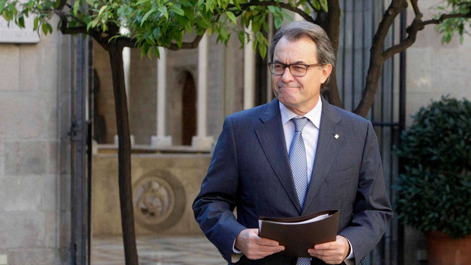 El presidente de Cataluña, Artur Mas, a su llegada a la Generalitat en una foto de archivo.