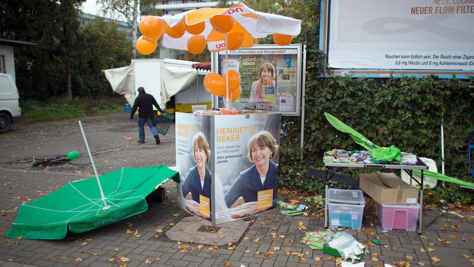 Ataque a cuchillo durante un acto electoral en Colonia