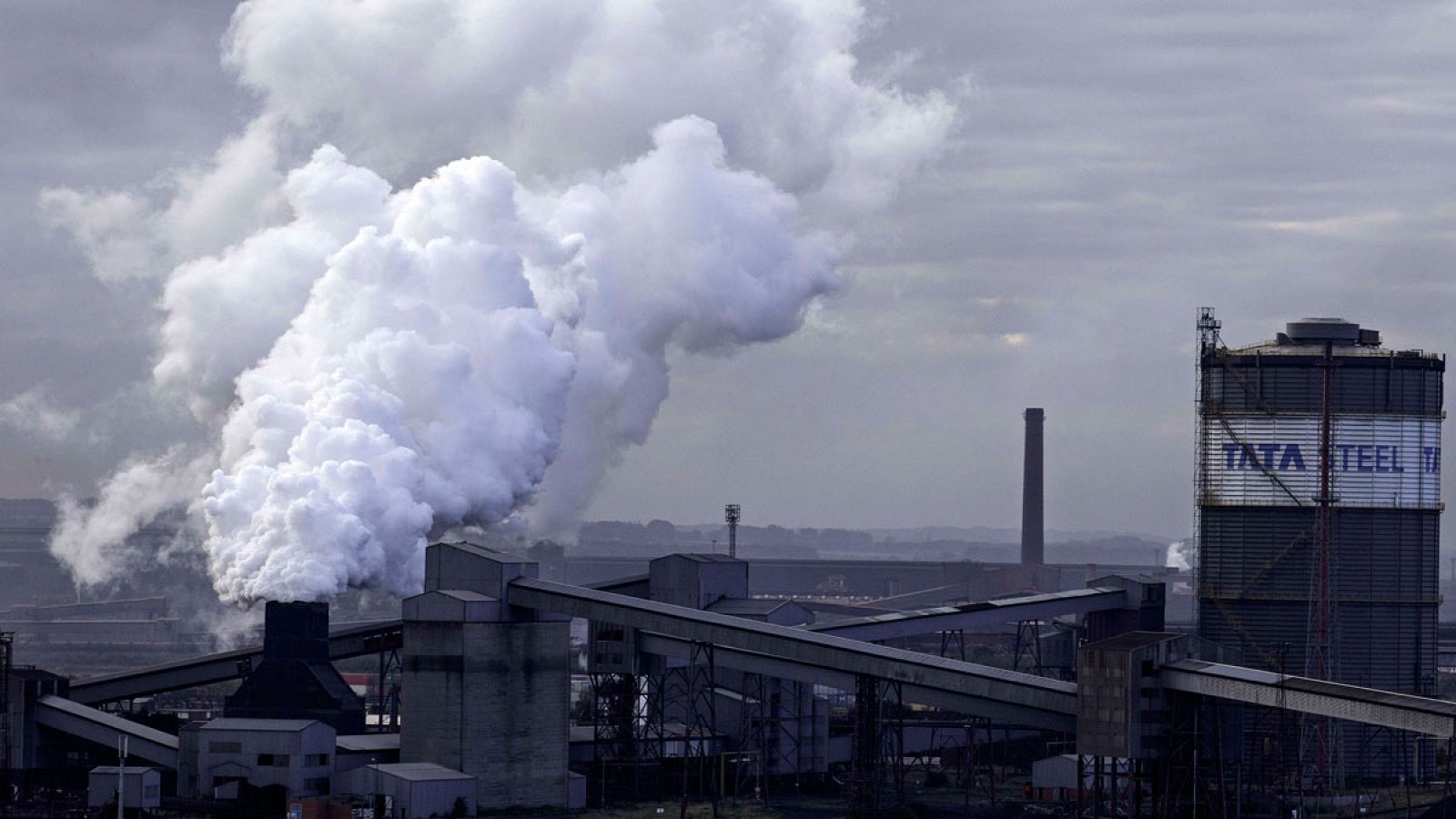 Imagen de la planta de Scunthorpe de Tata Steel, situada en el norte de Inglaterra